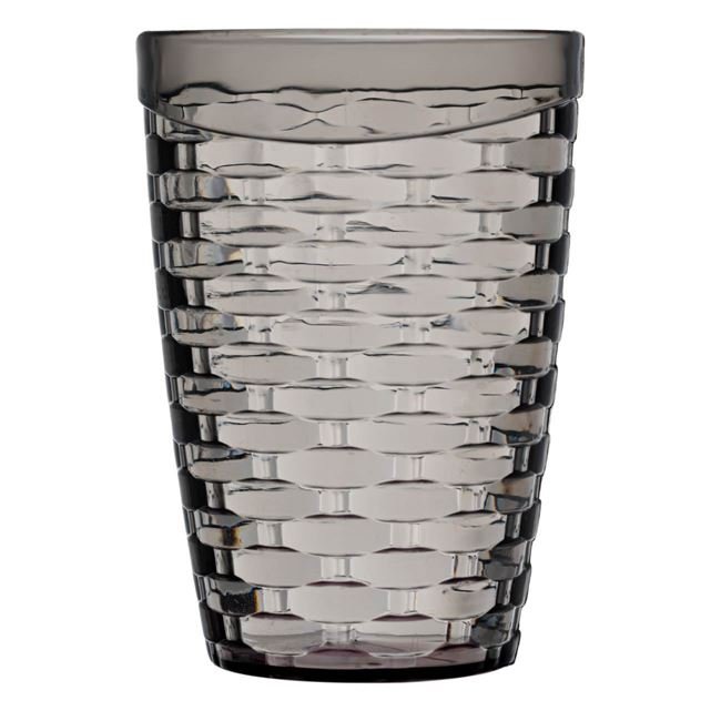 Pahar din Plastic Gri cu Model Reliefat pentru Apa 430ml
