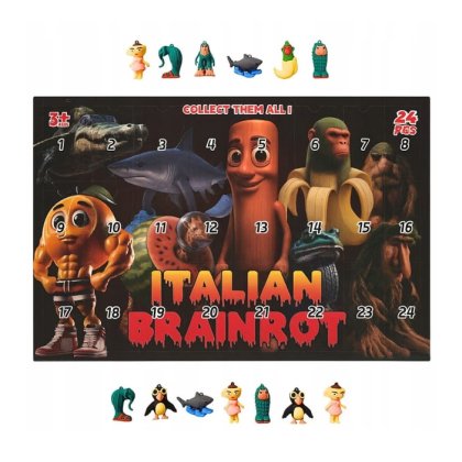 Set 24 figurine advent italian brain rot VICTINY® 3 cm