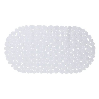 Covoras Baie Antiderapant Pietre Albe 68x35cm