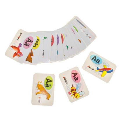 Cartonase Educative cu Literele Alfabetului 48buc