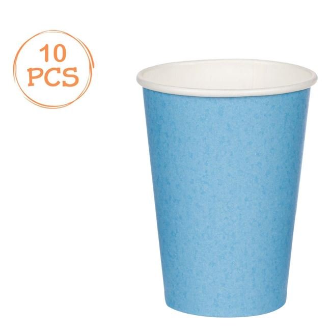 Pahare din Carton Bleu 270ml - 10buc