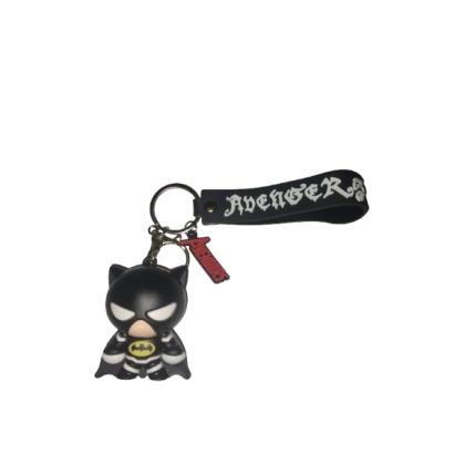 Breloc pentru Chei VICTINY® Ghiozdan, Geanta, Penar, model batman, Pentru Adulti si Copii, negru