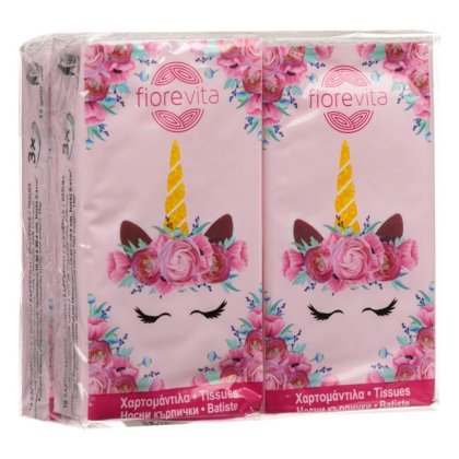 Servetele Nazale pentru Copii 3Ply Unicorn Fiorevita - 4buc