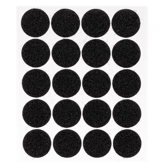Autocolante cu Scai Rotunde Negre 2cm - 20buc
