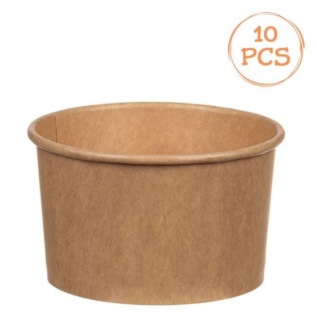Boluri din Hartie Kraft pentru Inghetata 150ml - 10buc