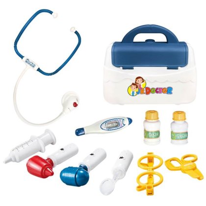 Trusa Medicala de Joaca cu Unelte Sunet & Lumini - 10 piese