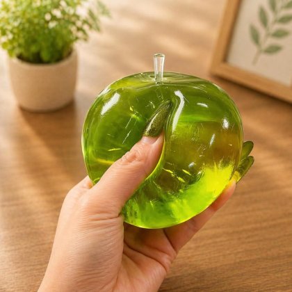 Jucarie squishy mar cristal, moale, transparent, compacta