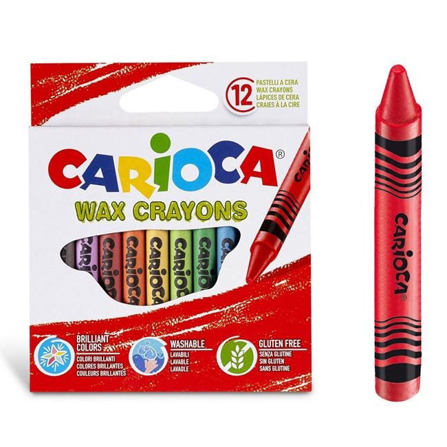 Set Creioane Cerate Subtiri Carioca - 12buc