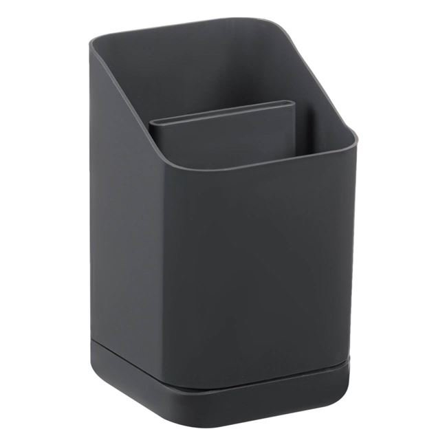 Suport Uscator pentru Tacamuri din Plastic Gri Antracit 10.5x11x18cm