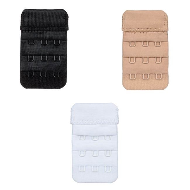 Extensii Neagra Alba Bej Trei Randuri pentru Sutien - 3buc
