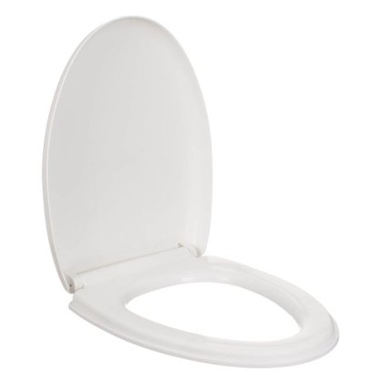 Capac pentru Toaleta Alb cu Mecanism Soft Close V Shape 35.5x46cm
