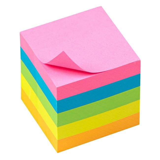 Notite Adezive Mini Fluorescente 5x5cm - 500F