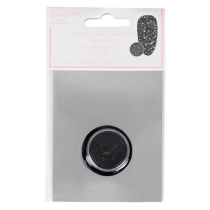 Pietre Decorativ pentru Unghii Negre Stralucitoare - 150buc