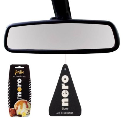 Odorizant Auto Negru cu Aroma de Vanilie