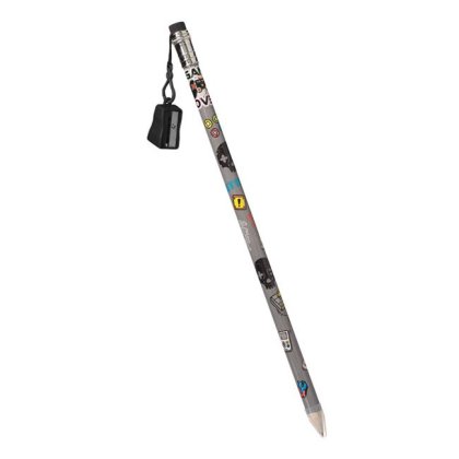 Creion Mare Gri Gaming & Ascutitoare Neagra 38cm