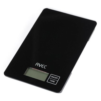 Cantar Electronic de Bucatarie LCD cu Sticla 8kg Negru