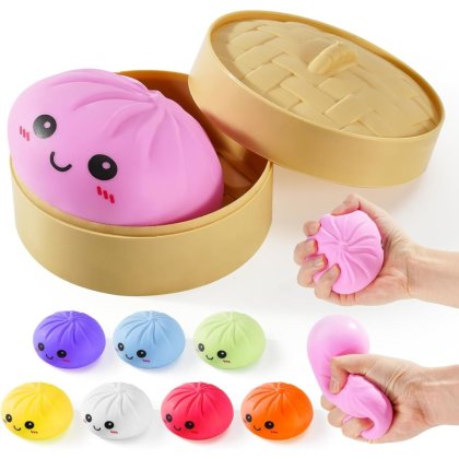 Jucarie Squishy Squishy Dumpling surpriza 6cm
