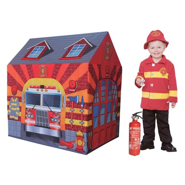 Cort pentru Copii Statie de Pompieri 95x72x102cm