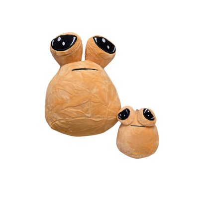 Jucarie set de 2 plusuri extraterestrul Pou, plus moale si breloc cu agatatoare