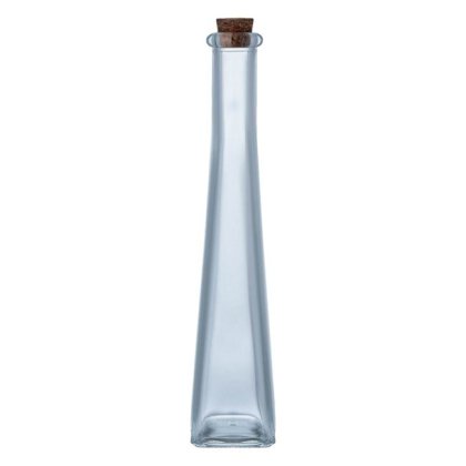 Sticla pentru Lichior Transparenta Inalta cu Dop de Pluta 140ml