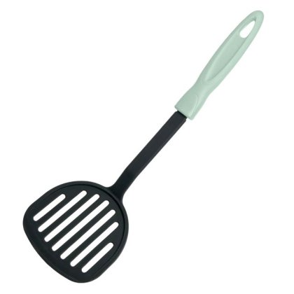 Spatula din Plastic Antracit cu Maner Verde Menta 32cm