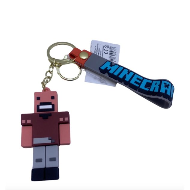 Breloc pentru Chei VICTINY® Ghiozdan, Geanta, Penar, model chaveiro, Minecraft, Pentru Adulti si Copii, maro