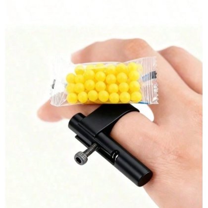 Mini pistol cu degetul, jucarie de ameliorare a presiunii, gadget mic pentru impuscare cu degetul pentru baieti