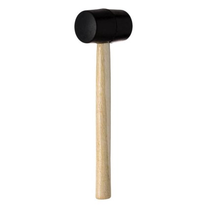Ciocan de Cauciuc cu Maner de Lemn 290g