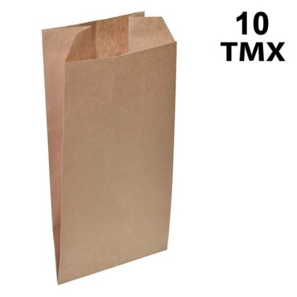 Set Pungi din Hartie Kraft pentru Cadou 12x8x21cm - 10buc