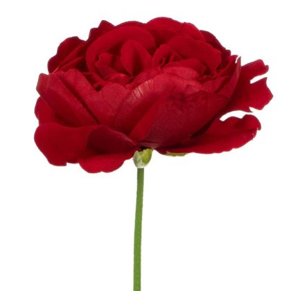 Floare Artificiala Trandafir Rosu English Rose 32cm