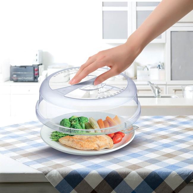 Capac din Plastic pentru Cuptorul cu Microunde Ø24.5x7.5cm