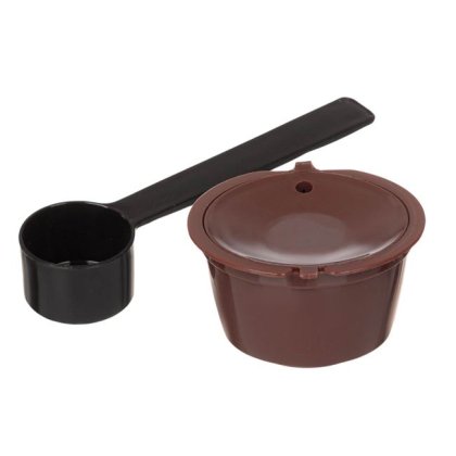Capsula Cafea Reutilzabila de Tip Dolce Gusto & Lingura Metalica