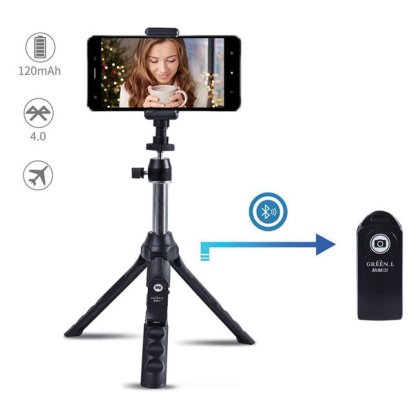 Selfie Stick Premium cu Telecomanda & Trepied 2in1 - 18-82cm