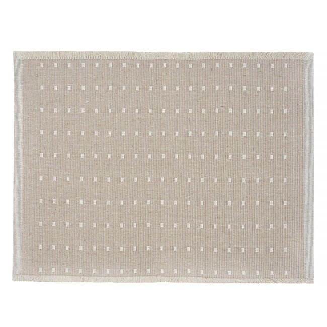 Suport Farfurie din Bumbac Bej Dots Dublu 42x30cm