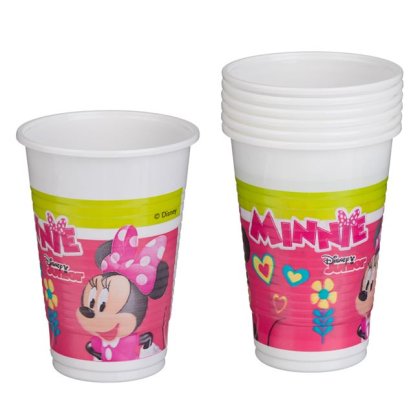 Pahare Party din Plastic Minnie Mouse 200ml - 6buc