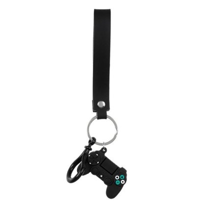 Breloc pentru Copii Negru Control Gaming cu Curea 5cm