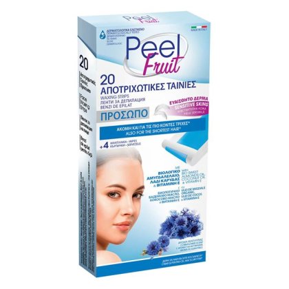 Benzi Epilare Fata cu Ceara pentru Pielea Sensibila & Servetele - 24buc