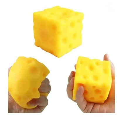 Squishy cheese cube 5 cm