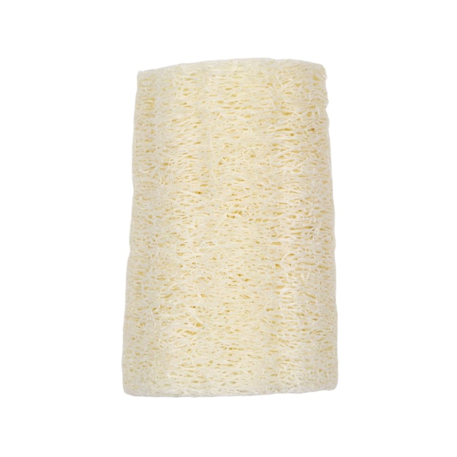 Burete de baie natural, din lufa, exfoliant, 10 cm