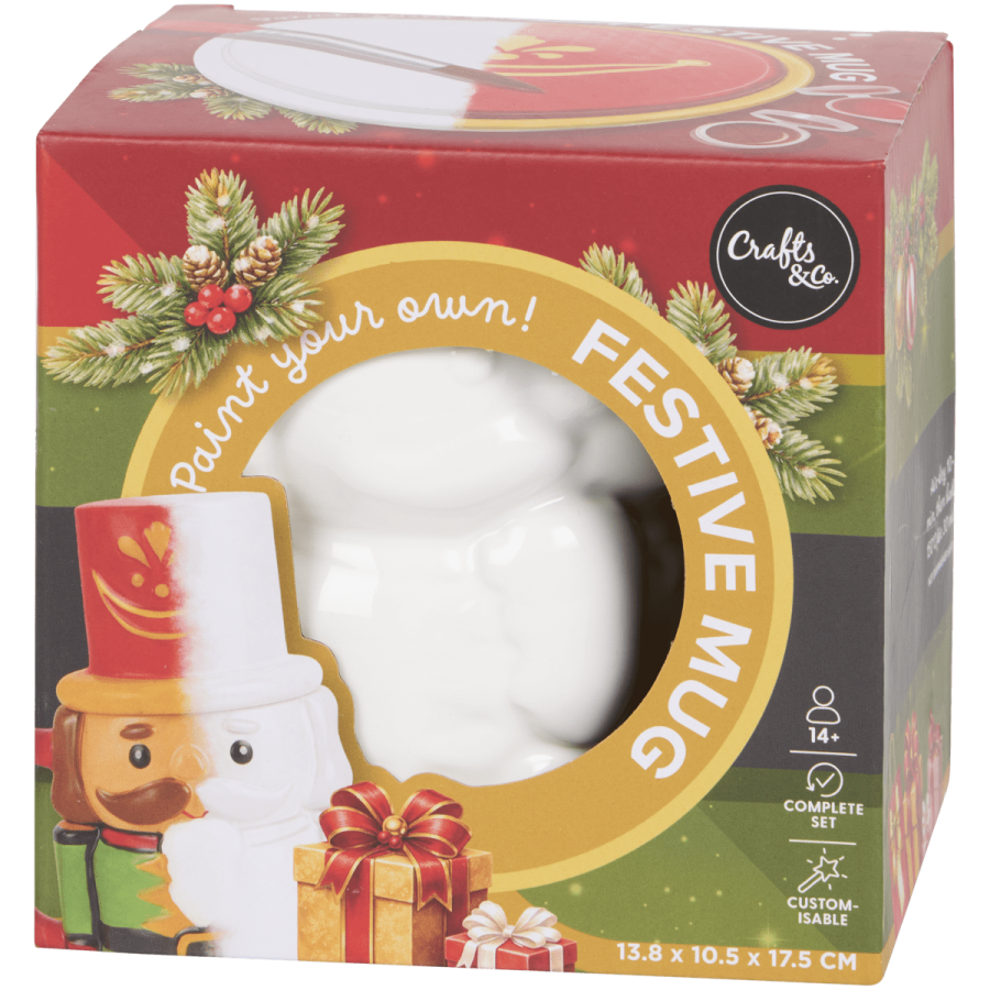 Pictează-ți propria cană de Crăciun Crafts & Co