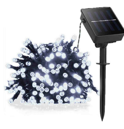 Instalatie Craciun Solara 200 led 20 m alb rece