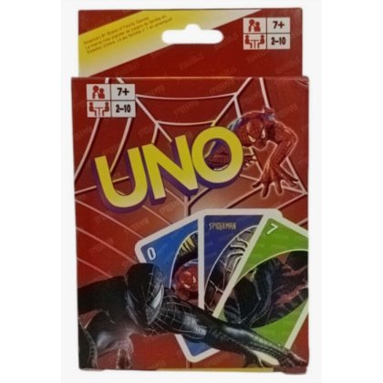 Set carti de joc Spider, 112 piese, dimensiune 9x6cm, materiale durabile, pentru familie