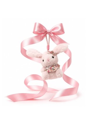 Brelocuri din plus pentru copii MODEL RANDOM – IEPURAS CU ROCHITA, ideale pentru petreceri, scoala, premii in clasa, cadouri de Craciun, Ziua Indragostitilor sau Paste, accesorii pentru ghiozdan