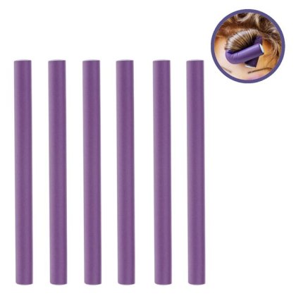 Bigudiuri Par din Spuma Mov Ø2cm - 6buc