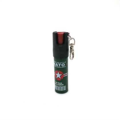 Spray paralizant cu piper NATO tip breloc, 20 ml, pentru autoaparare
