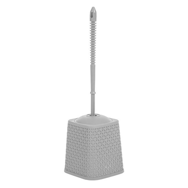 Perie WC din Plastic Gri Diamond 40cm