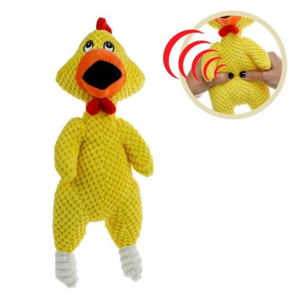 Jucarie pentru Caini Pui de Plus cu Sunet 34cm