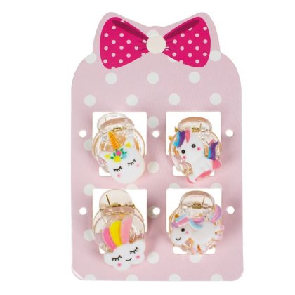 Clame Par Unicorn pentru Copii 2cm - 4buc