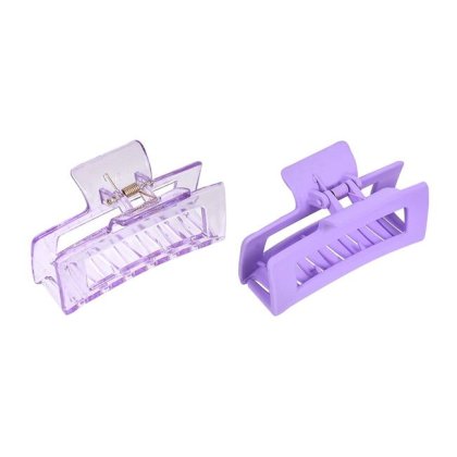 Clame Par Lila Dreptunghiulare pentru Femei 8.5cm - 2buc