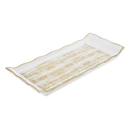 Tava Alba Aurie de Servit 30x13cm
